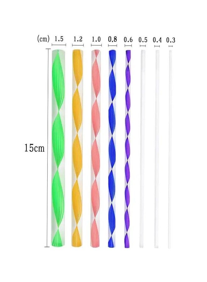 Qatalitic 13 Pcs Mandala and Acrylic Dotting Tool Set, Embossing Stylus for Pottery Ceramic and Polymer Clay for DIY Designs, Clay Sculpting - Image 2